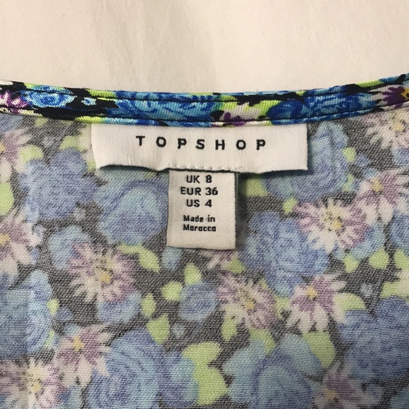 Topshop floral viscose blouse - Picture 7 of 8